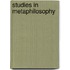Studies In Metaphilosophy