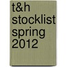 T&H Stocklist Spring 2012 door H. Stocklist