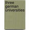 Three German Universities door Organization For Economic Cooperation And Development Oecd
