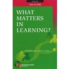 What Matters In Learning? door Tan Ai-girl
