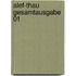 Alef-Thau Gesamtausgabe 01