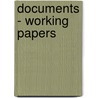 Documents - Working Papers door Council of Europe: Parliamentary Assembly