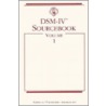 Dsm-iv Sourcebook Volume 1 door Widiger