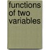 Functions Of Two Variables