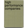 High Performance Companies door Nitin Pangarkar