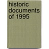 Historic Documents of 1995 by Cq Press