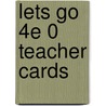 Lets Go 4e 0 Teacher Cards door Ritzuko Nakata