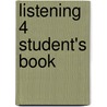 Listening 4 Student's Book door Christopher Jones