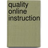 Quality Online Instruction door David Batts