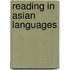 Reading In Asian Languages