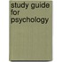 Study Guide For Psychology