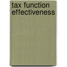 Tax Function Effectiveness by Tony Fulton