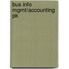 Bus Info Mgmt/Accounting Pk door Dave Chaffey