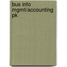 Bus Info Mgmt/Accounting Pk by Dave Chaffey
