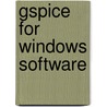 Gspice for Windows Software door Sigcad Ltd