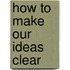 How To Make Our Ideas Clear