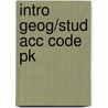 Intro Geog/Stud Acc Code Pk door Carl Dahlman