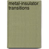 Metal-Insulator Transitions by Nevill Mott