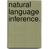 Natural Language Inference. door Bill Maccartney