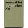 Renewables Information 2011 door Organization For Economic Cooperation And Development Oecd