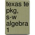 Texas Te Pkg, S-W Algebra 1