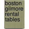 Boston Gilmore Rental Tables by Clive Darlow