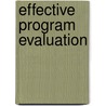 Effective Program Evaluation door Mardale Dunsworth
