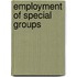 Employment Of Special Groups