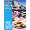 European Menu Reader Berlitz by Berlitz Publishing Company