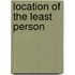 Location Of The Least Person