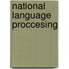 National Language Proccesing door Kavi Narayana Murthy
