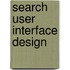 Search User Interface Design