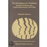 The Emergence Of A Tradition by Elizabeth Tebeaux