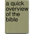 A Quick Overview Of The Bible