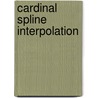 Cardinal Spline Interpolation door I.J. Schoenberg