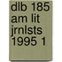 Dlb 185 Am Lit Jrnlsts 1995 1