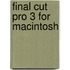 Final Cut Pro 3 For Macintosh