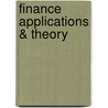 Finance Applications & Theory door Marcia Cornett