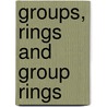 Groups, Rings And Group Rings door Antonio Giambruno