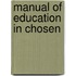 Manual Of Education In Chosen