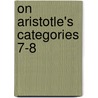 On Aristotle's Categories 7-8 door Simplicius