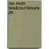 Res Meth Leis&Tour/Leisure Pk