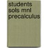 Students Sols Mnl Precalculus
