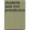 Students Sols Mnl Precalculus door Gregory D. Foley