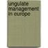 Ungulate Management In Europe