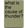 What Is the Cause of Thunder? door Noah Haidle