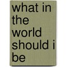 What in the World Should I Be door Debra M. Jones