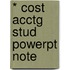 * Cost Acctg Stud Powerpt Note