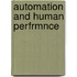 Automation and Human Perfrmnce