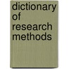 Dictionary Of Research Methods door Parvesh K. Chopra